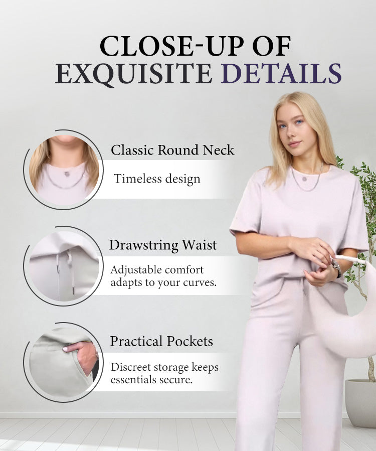 Soleri™ Women’s Chic Two-Piece Set – Modern Top & Matching Pants
