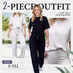 Soleri™ Women’s Chic Two-Piece Set – Modern Top & Matching Pants