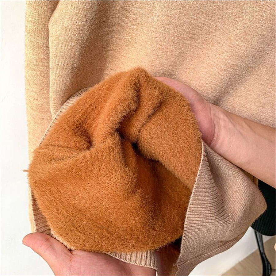 SOLÉRI Women’s Winter Fleece Knit Top – Soft, Warm & Stretchable