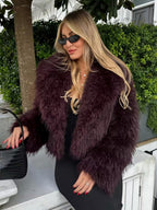 ARIA FAUX FUR SHORT COAT – SOLÉRI WOMEN’S WINTER ESSENTIAL