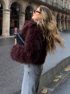 ARIA FAUX FUR SHORT COAT – SOLÉRI WOMEN’S WINTER ESSENTIAL