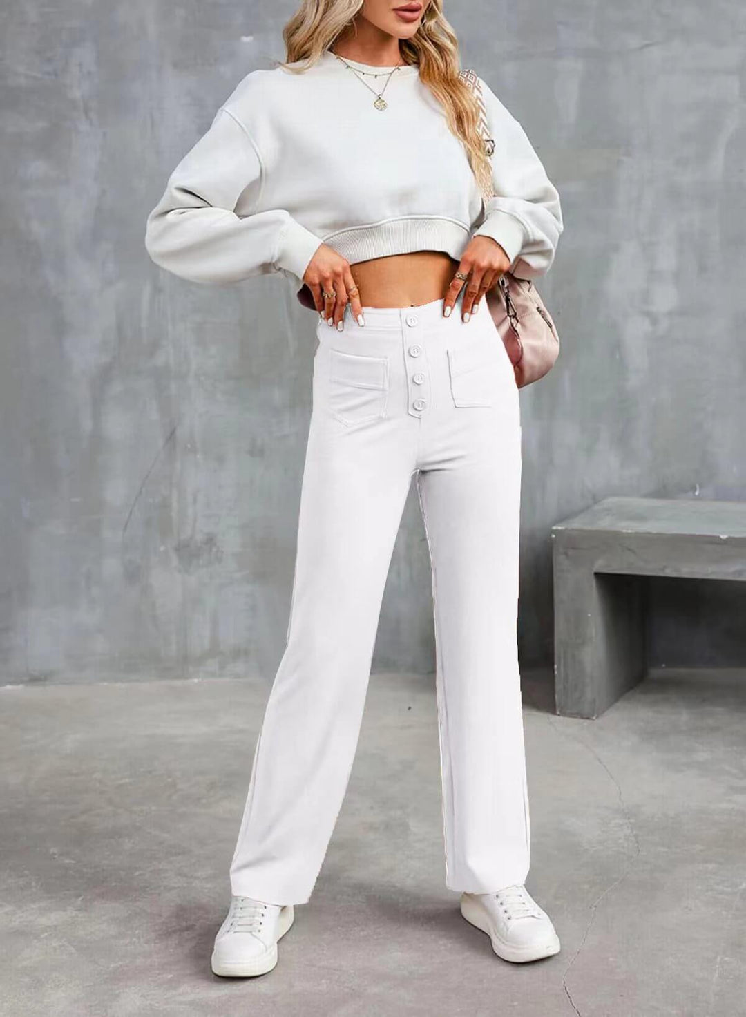 Soleri™ High-Waist Straight Pants – Elegant Everyday Comfort