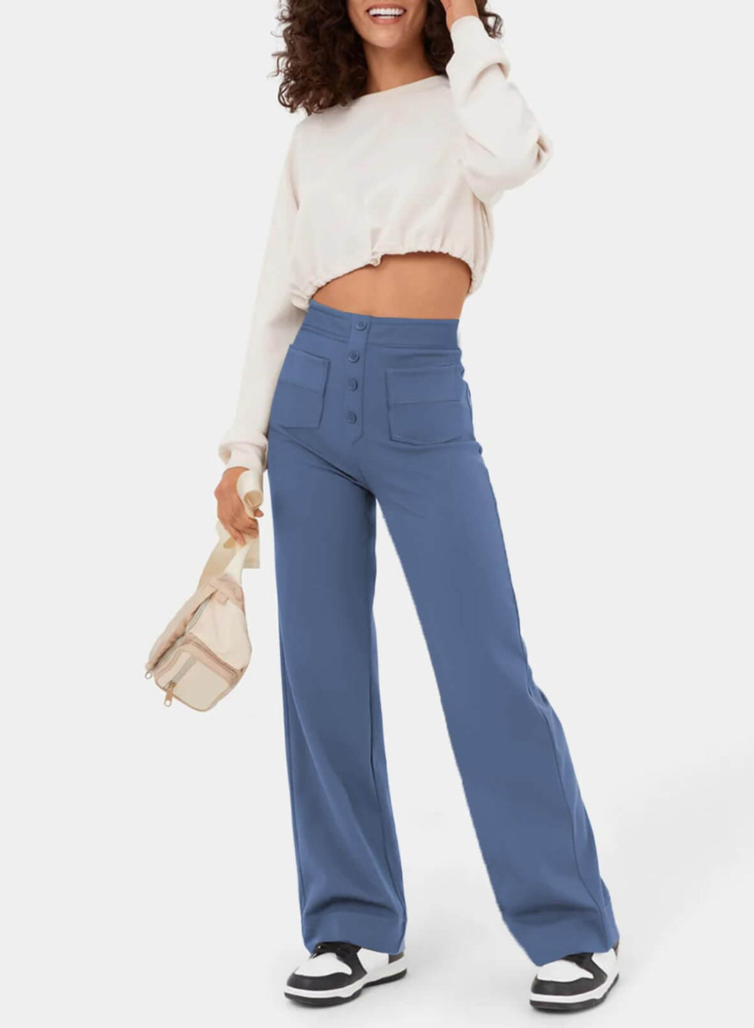 Soleri™ High-Waist Straight Pants – Elegant Everyday Comfort