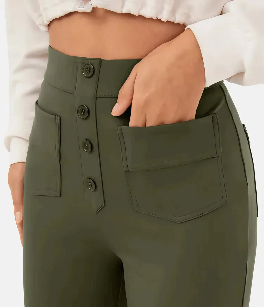 Soleri™ High-Waist Straight Pants – Elegant Everyday Comfort