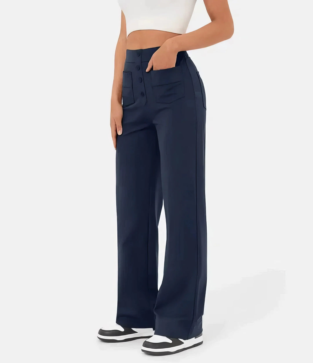 Soleri™ High-Waist Straight Pants – Elegant Everyday Comfort
