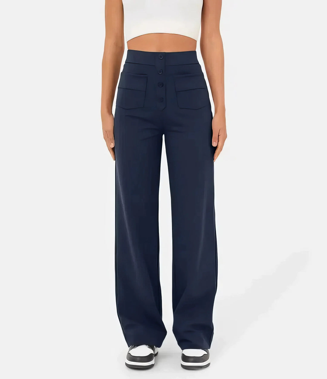Soleri™ High-Waist Straight Pants – Elegant Everyday Comfort