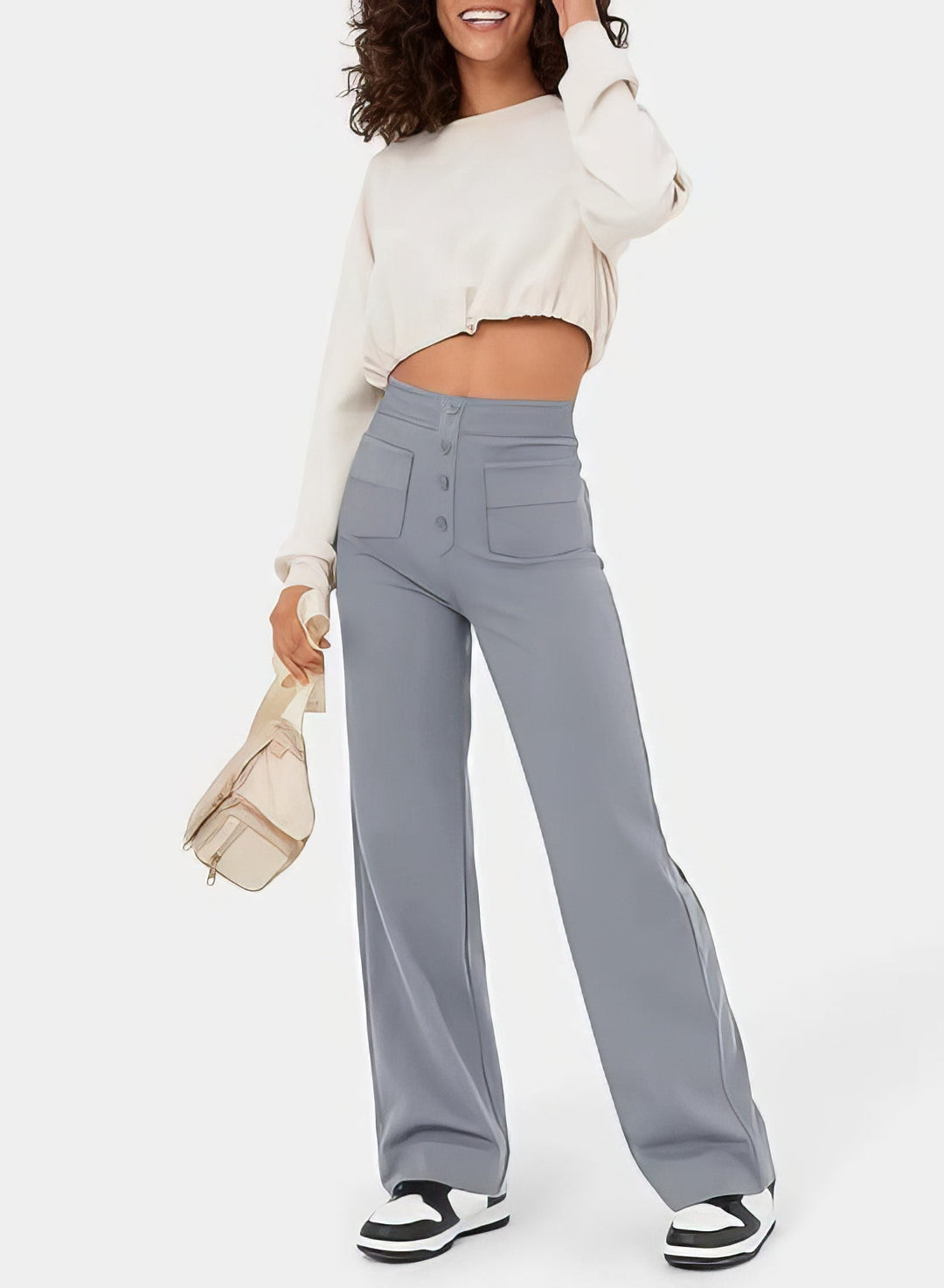Soleri™ High-Waist Straight Pants – Elegant Everyday Comfort