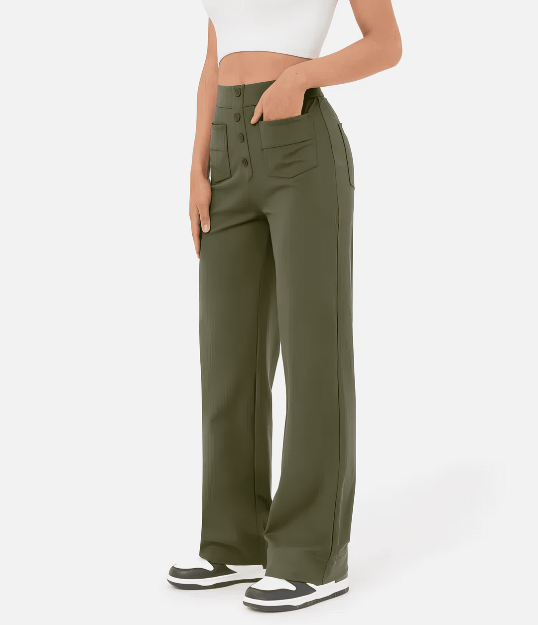 Soleri™ High-Waist Straight Pants – Elegant Everyday Comfort