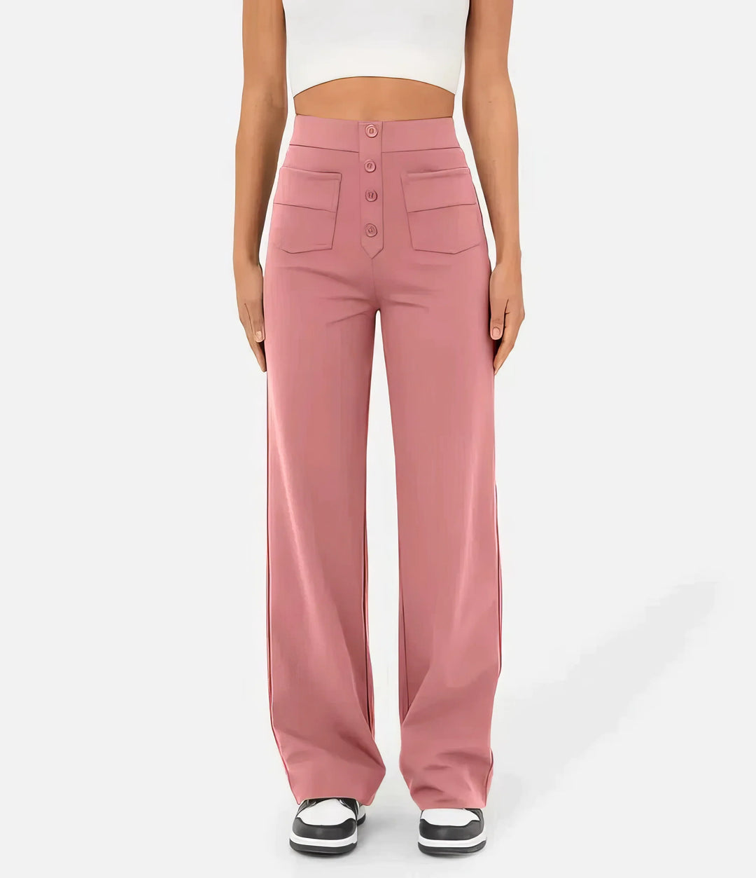 Soleri™ High-Waist Straight Pants – Elegant Everyday Comfort