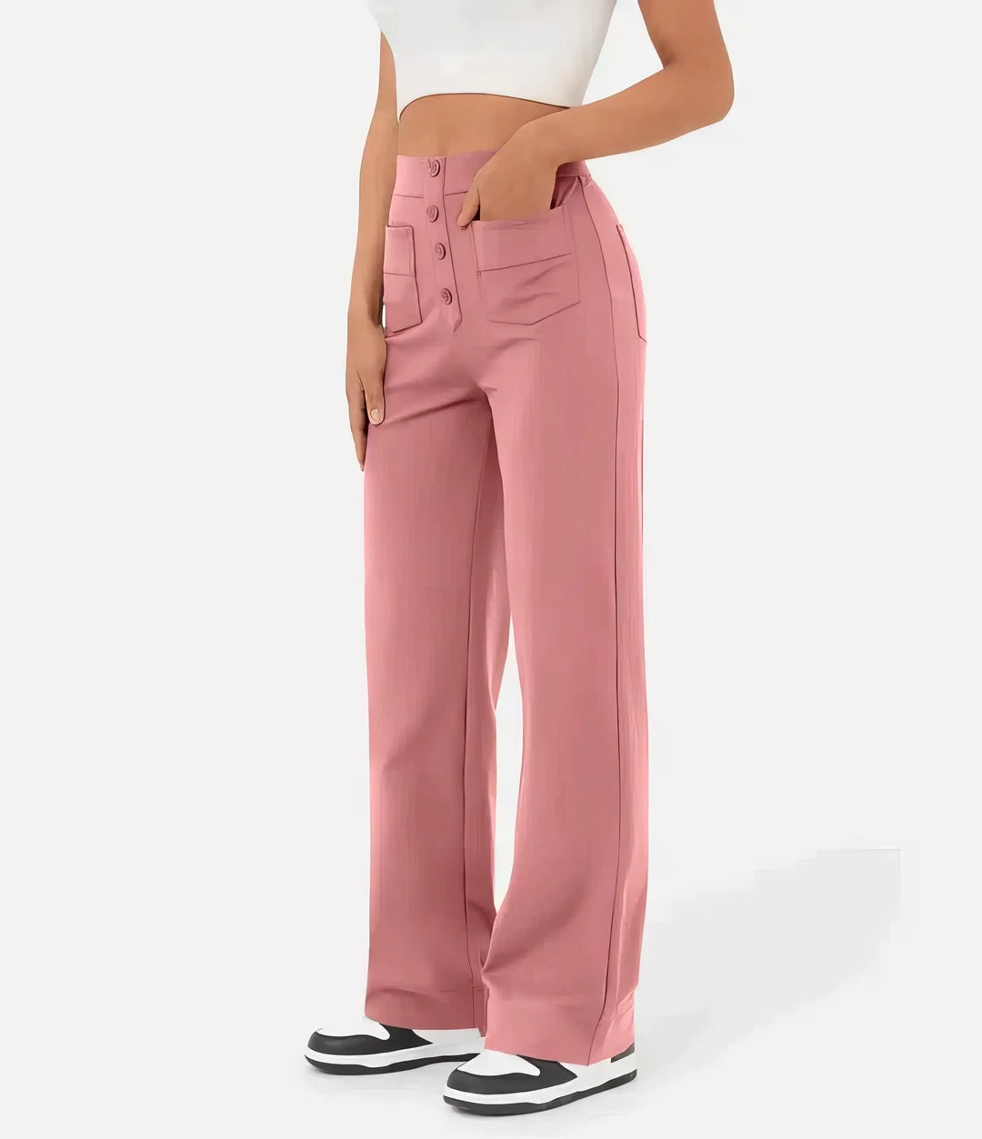 Soleri™ High-Waist Straight Pants – Elegant Everyday Comfort