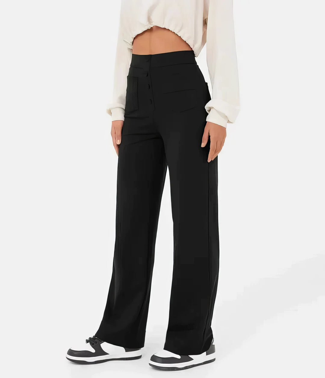 Soleri™ High-Waist Straight Pants – Elegant Everyday Comfort