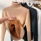 SOLÉRI Women’s Winter Fleece Knit Top – Soft, Warm & Stretchable