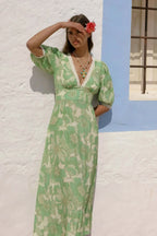 Kaia Juniper Midi Dress